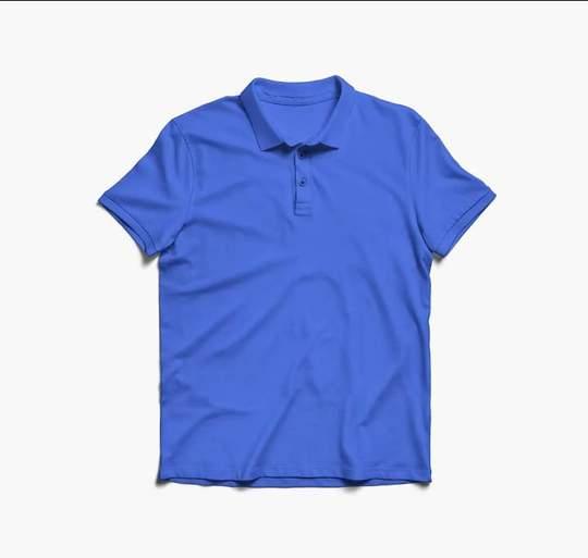 BASIC Royal Blue POLO T Shirt